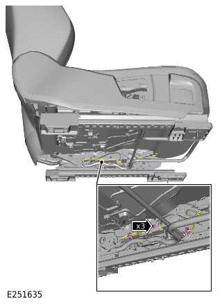 Front Row Seatbelt Buckle - Vehicles Without: Power Seats